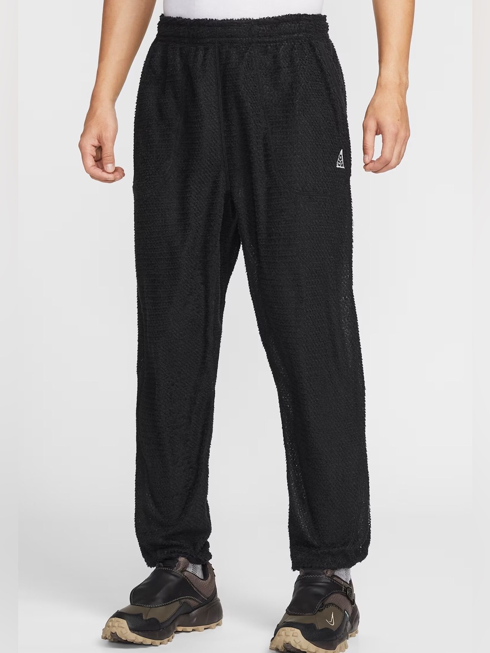Nike ACG Polartec Thermal Layer Wolf Lichen Mens Pants Black Size Small